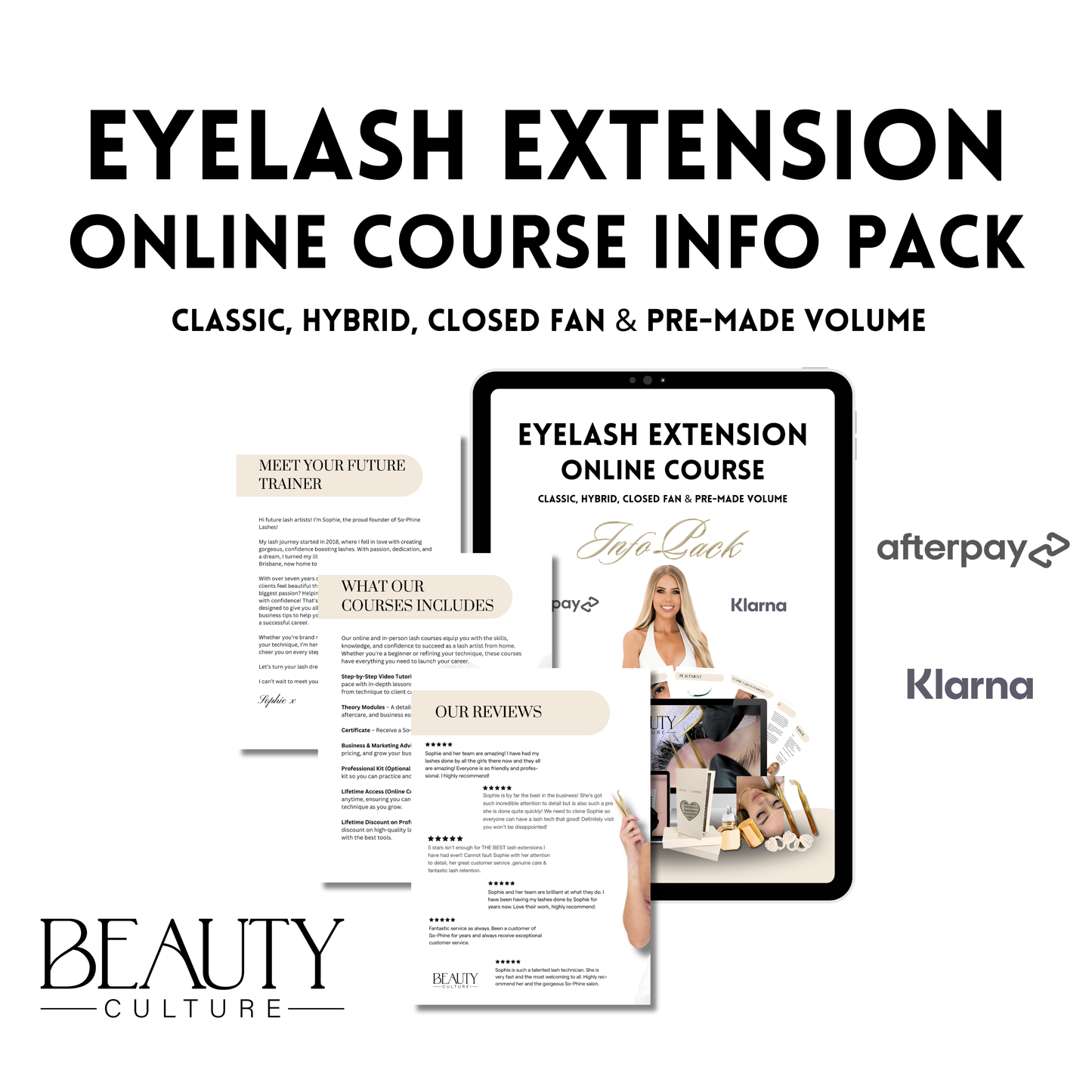 FREE: Online Eyelash Extension Course Info Pack - So-Phine Lashes