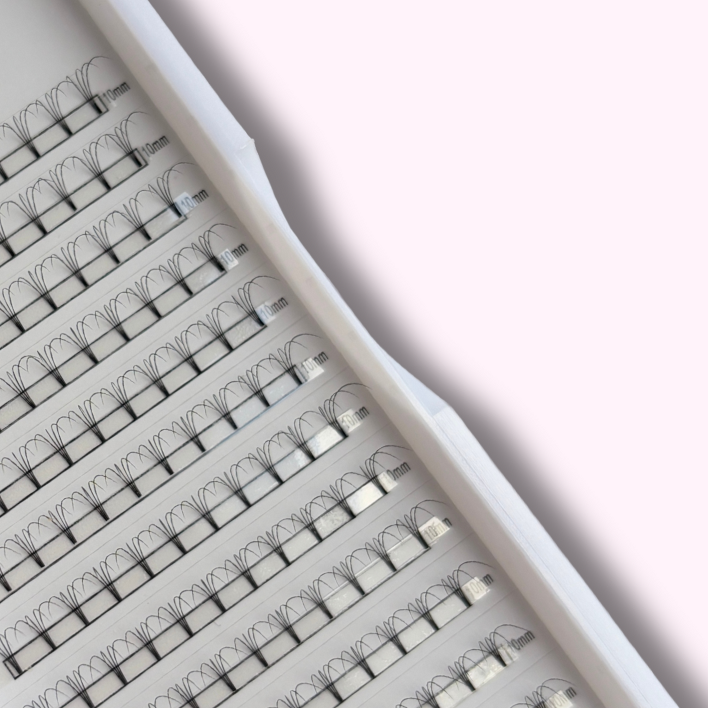 4D Short Stem Lash Tray, 0.10, D Curl - So-Phine Lashes