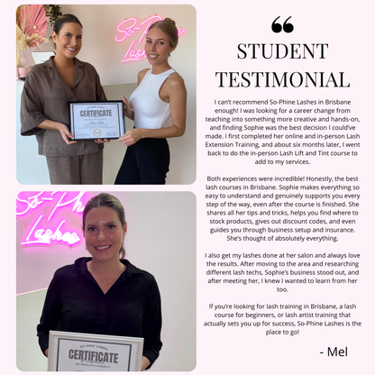 2 Day In-Person Eyelash Extension Course - So-Phine Lashes
